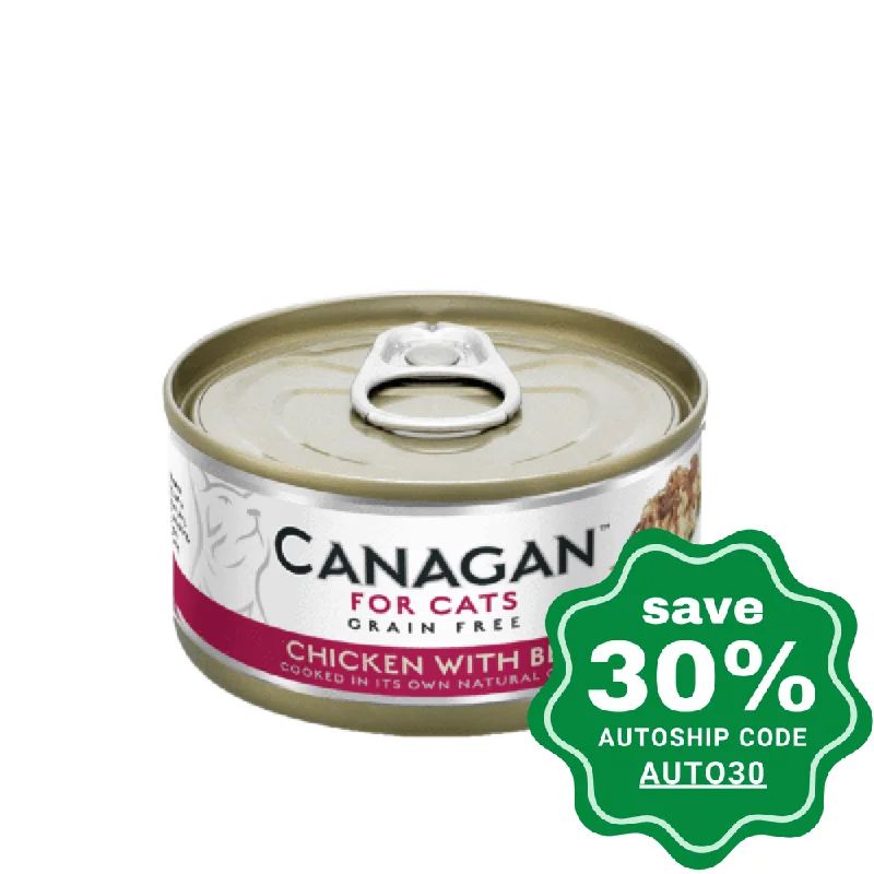 - Cat food discounts and promotions Canagan - Grain Free Canned Cat Food - Chicken with Beef for Cats - 75G (min. 12 Cans) - Cat food discounts and promotions Canagan - Grain Free Canned Cat Food - Chicken with Beef for Cats - 75G (min. 12 Cans)