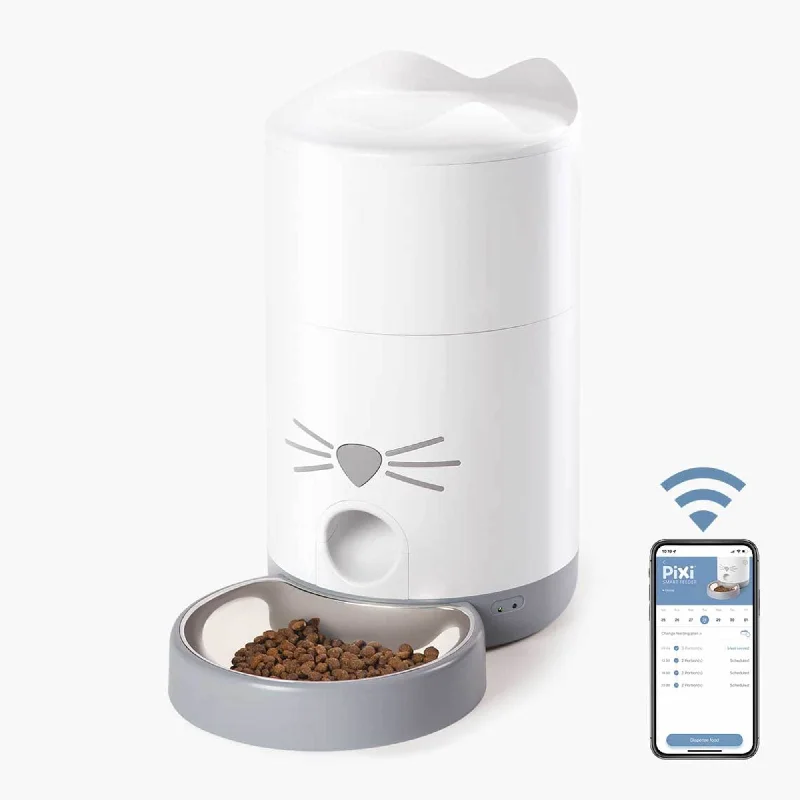    - Natural ingredient cat food  Catit PIXI Smart Dry Food Feeder