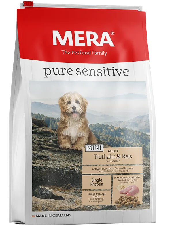 - Dog food for pregnancy and lactationMERA Pure Senstive - TURKEY & RICE - MINI ADULT - Dog food for pregnancy and lactationMERA Pure Senstive - TURKEY & RICE - MINI ADULT