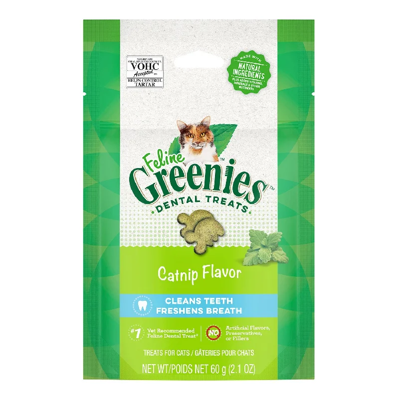    - Affordable cat food with good quality  Greenies Catnip Dental Cat Treat