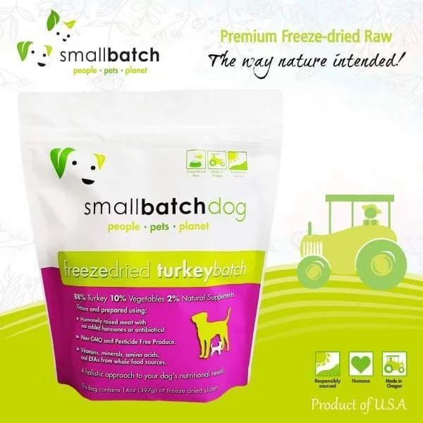 - Dog food recommendations for multi-dog households[BUNDLE DEAL] Smallbatch Turkey Slider Freeze Dried Dog Food 14oz