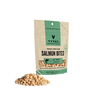6. **Special Needs**  Vital Essentials Freeze-Dried Salmon Bites Cat Treats